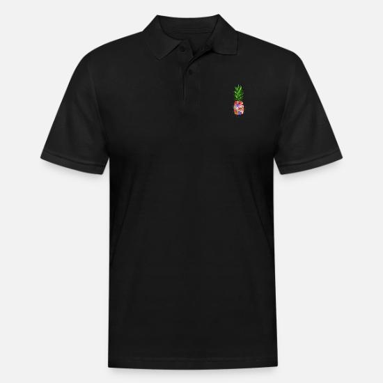FLORAL PINEAPPLE' Men's Pique Polo 